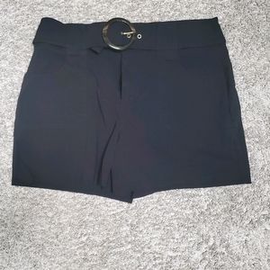 Belted dress shorts